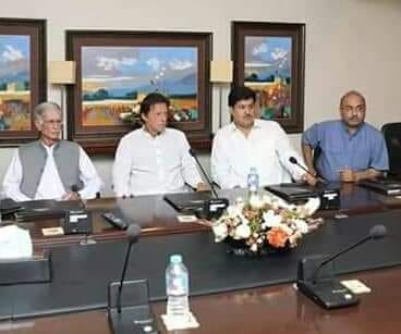 Parvez Khattak, Imran Khan, Atif Khan and Waseem 